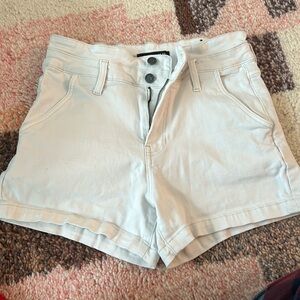 KUT High-waisted Cream Shorts